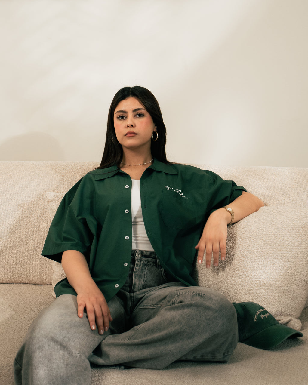VC-102/ SHORT SLEEVE EMERALD GREEN SHIRT