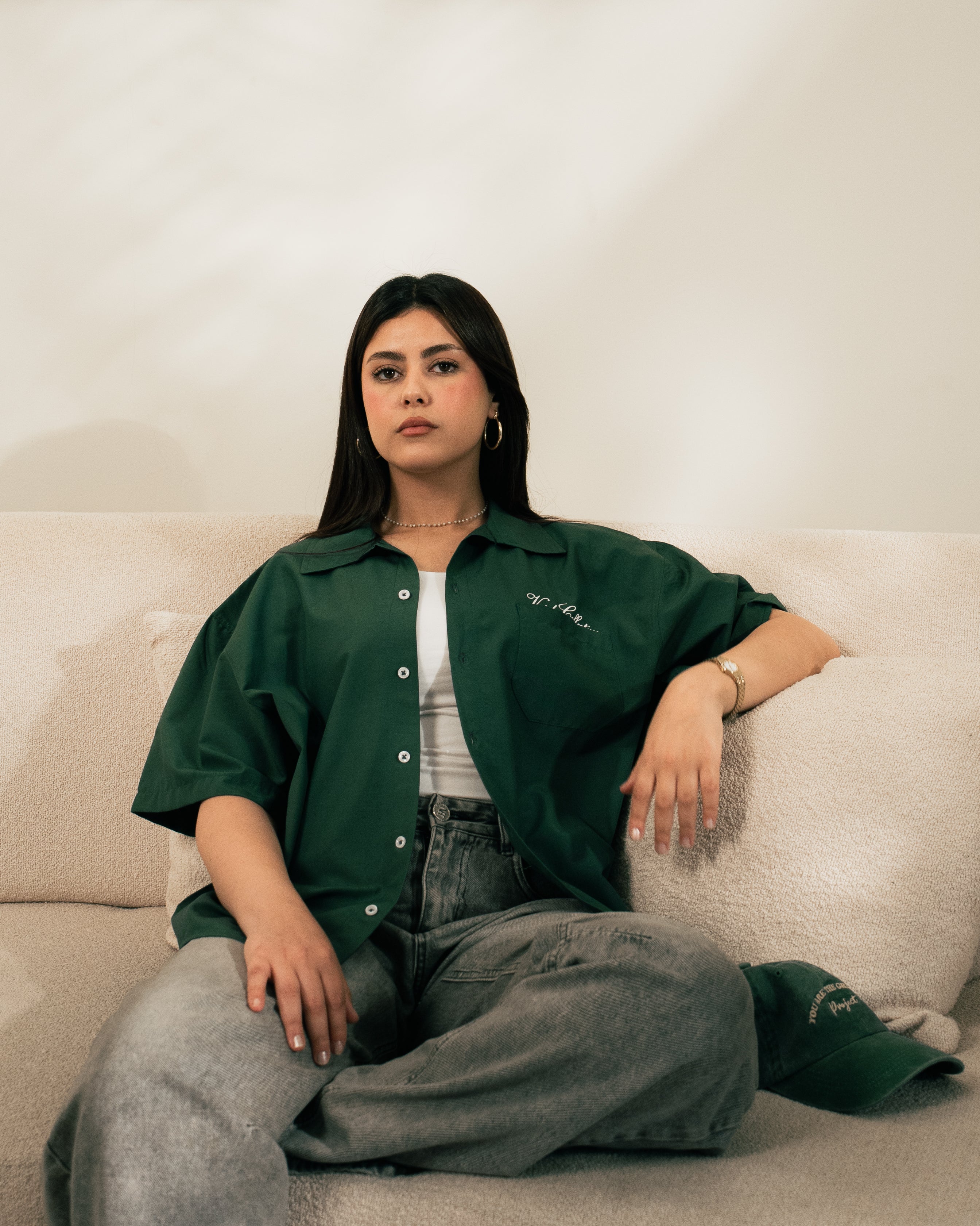 VC-102/ SHORT SLEEVE EMERALD GREEN SHIRT