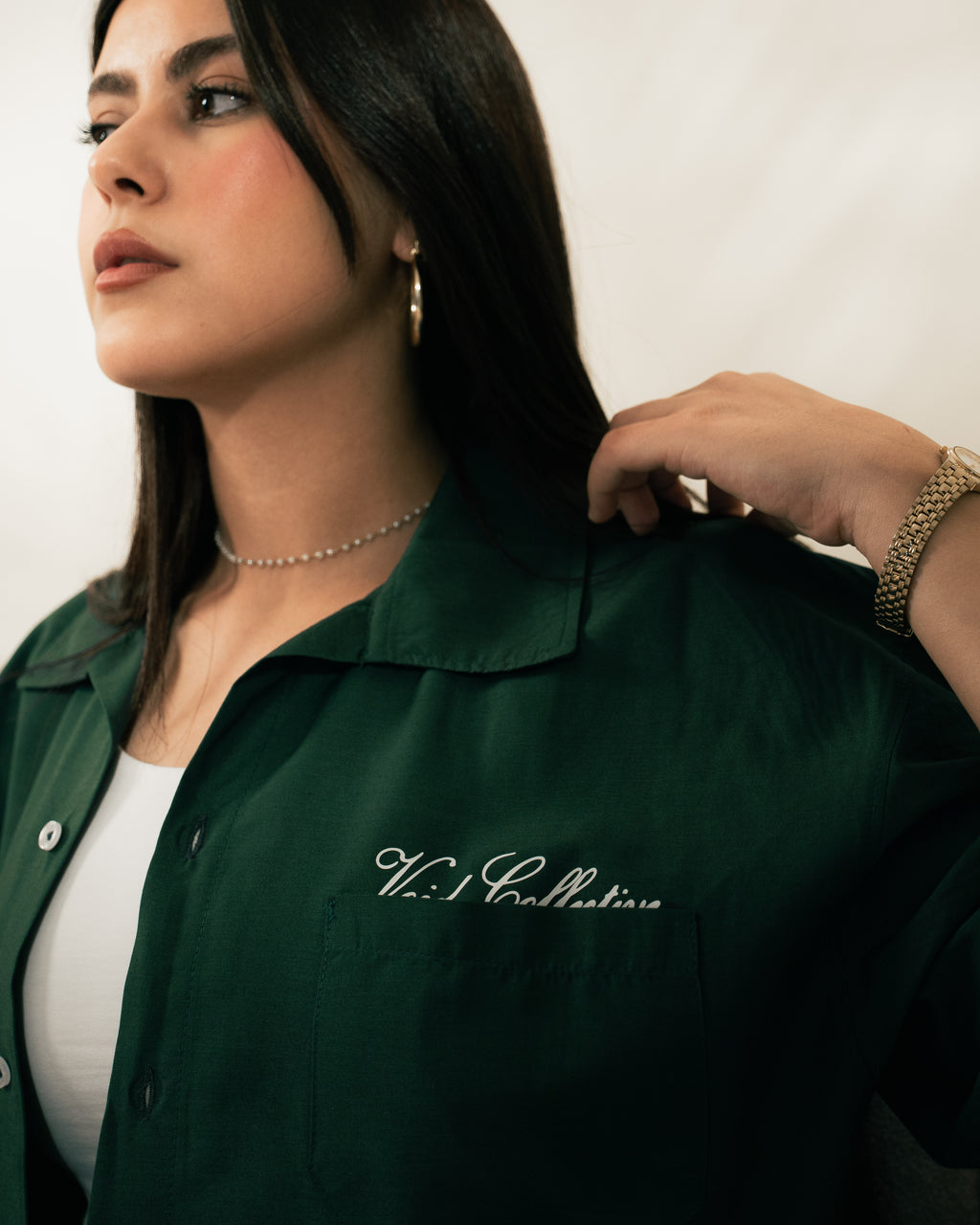 VC-102/ SHORT SLEEVE EMERALD GREEN SHIRT