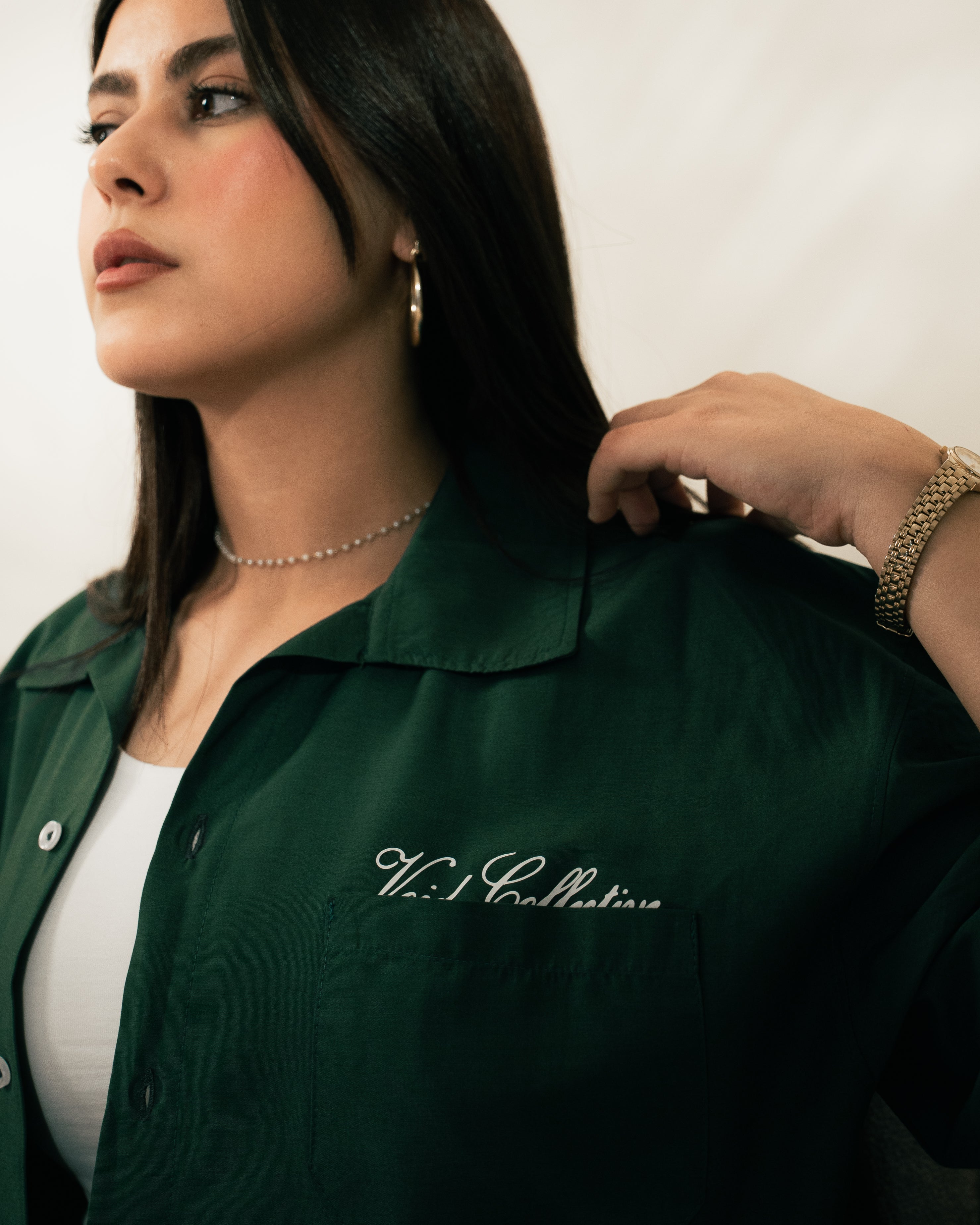 VC-102/ SHORT SLEEVE EMERALD GREEN SHIRT