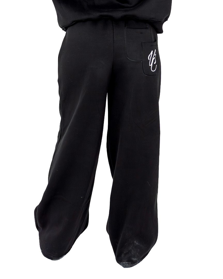 VC-095/ BLACK VEIN SWEATPANTS