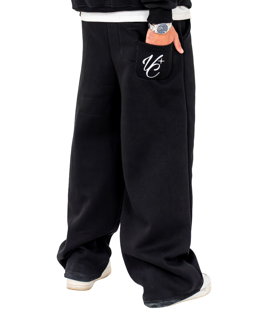 VC-095/ BLACK VEIN SWEATPANTS